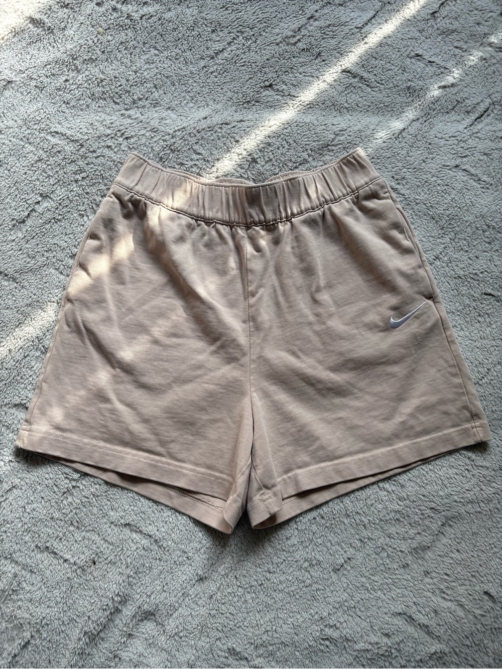 Nike Women's Beige Sweat Shorts size Small